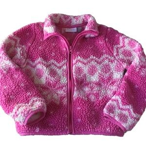THE CHILDRENS PLACE Girls size 7/8 ARGLY SNOWFLAKE FLEECE JACKET